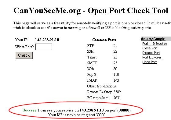 CanYouSeeMe.org Results