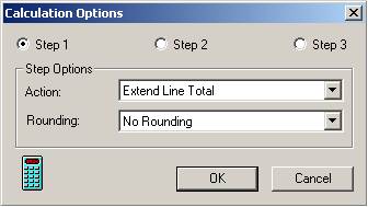 Calculation Options Dialog