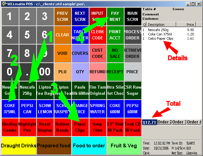 Processing Your First Sale