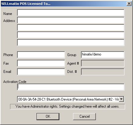License Details Screen
