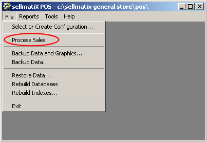 SELLmatix Sample Menu Mode