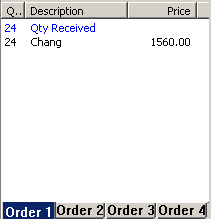 Entering Stock Received
