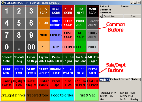 SELLmatix Sample Start Screen